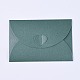 レトロカラーパールブランクミニペーパー封筒  結婚式の招待状の封筒  DIYギフト用封筒  ハート  ティール  17x14.3cm DIY-WH0120-03-4