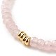 Bracelets de perles de jade de malaisie naturelle (teint) pour femmes ou hommes BJEW-JB07791-01-4