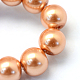 Chapelets de perle en verre peint de cuisson HY-Q003-3mm-33-3