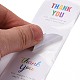 Плоские круглые бумажные наклейки спасибо DIY-C042-03-4