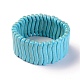 Synthetic Turquoise Stretch Bracelets BJEW-L667-03-1