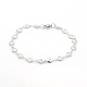 Casual Style 304 Stainless Steel Heart Link Chain Bracelets STAS-O036-05P-1