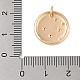 Латунь с подвесками из прозрачного кубического циркония KK-N256-24C-G-3