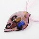 Free Gift Box Handmade Dichroic Glass Pendant Necklaces NJEW-JN00778-9