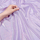 FINGERINSPIRE Hologram Fabric by The Yard 1500mm Wide Shattered Glass Hologram Fabric Plum Glossy Holographic Fabric Polyester Iridescent Fabric for Sewing DIY Crafts Clothes Accessories AJEW-WH0314-151B-3