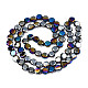 Chapelets de perles en verre électroplaqué EGLA-N002-27-G03-2