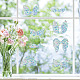 16 Stück wasserdichte PVC-farbige laserbefleckte Fensterfolie mit statischen Aufklebern DIY-WH0314-095-7
