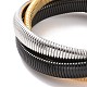 304 bracelet chaînes serpent plates imbriquées en acier inoxydable BJEW-G642-01P-3