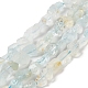Brins de perles d'aigue-marine naturelles brutes G-I283-G08-02-1