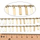 Cadenas de eslabones de latón chapado en rack CHC-A007-03KCG-1