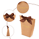 Benecreat 12pack Geschenkverpackung Taschen Verpackung Taschen dekorative Geschenke Taschen 16.5x13.5x6 cm mit 12 Strängen Polyesterband für die Hochzeit CARB-BC0001-14-4