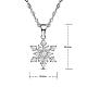 Ожерелье Shegrace из стерлингового серебра с блестками 925 JN183A-2