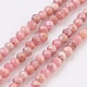 Natural Rhodochrosite Beads Strands G-F568-127-2mm-1