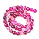 Chapelets de perles en agate rayée naturelle/agate à bandes G-K166-13-8mm-03-3