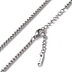 304 Stainless Steel Box Chain Necklace for Men Women NJEW-K245-020B-2