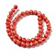 Brins de perles teintes en jaspe impérial synthétique G-P507-01A-08-3
