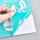 Olycraft 2 stücke selbstklebende siebdruckschablone hirschmuster mesh transfers türkis selbstklebende siebdruckschablone zum malen auf t-shirt stoff 28x22 cm DIY-WH0173-049-3