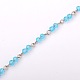 Rondes à la main perles de verre chaînes de colliers bracelets faisant AJEW-JB00057-03-1