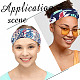 Gorgecraft 5pcs 5 Farben Boho Criss Cross Stirnbänder elastische Stirnbänder OHAR-GF0001-19-5