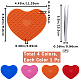 GORGECRAFT 4 Colors Silicone Doming Mat Heart-Shaped Trivet Mat Hot Plate Holder Heat Resistant Synthetic Rubber Pads Kitchen Tool with Tweezer for DIY Jewelry Making Epoxy Resin Crafts Supplies AJEW-GF0008-28A-2