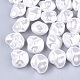 Cuentas de perlas de imitación de plástico abs ecológico OACR-T012-06-1