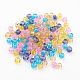 Perles de verre craquelé peintes DGLA-X0006-4mm-04-2