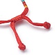 Плетеные браслеты из нейлонового шнура радуги BJEW-Z008-03-3