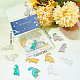 SUNNYCLUE 1 Box 20Pcs Dinosaur Charms Dino Charms Cartoon Animal T-rex Charm Transparent Glitter Powder Acrylic Charm for Jewelry Making Charms Gradient Color Earrings Necklace Bracelets DIY Craft MACR-SC0001-08-7