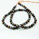 Natural Tiger Iron & Synthetic Hematite Beads Strands G-H1581-4mm-1