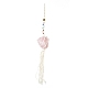 ジェムストーンペンダントの飾り  木綿糸で  ナゲット  310~325mm AJEW-I059-08B-2