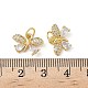 Латунные микро проложить кубического циркония подвески KK-L243-06G-01-3