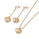 Colliers pendentifs et boucles d'oreilles pendantes ensembles de bijoux SJEW-JS01170-1