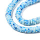 Handmade Polymer Clay Beads Strands CLAY-R089-6mm-165-3