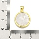 Латунные микропаве прозрачные подвески с фианитом KK-K354-04G-04-3