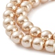Chapelets de perles rondes en verre peint X-HY-Q330-8mm-42-3