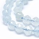 Natürliche Aquamarin Perlen Stränge G-F715-001B-3