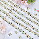 Cinta de encaje bordado de poliéster con flores de 15 yarda OCOR-WH0070-77B-4