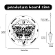 Planche à pendule creatcabin collier de radiesthésie kit de fabrication de bricolage divination DIY-CN0001-79-2