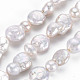 Chapelets de perles en Keshi naturel PEAR-S018-01A-2