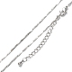 Ожерелья с цепочкой из латуни NJEW-K123-04P-1