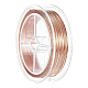 BENECREAT 0.5mm 24 Gauge Large Spool Tarnish Resistant Wire 60m Copper Wire with Dust Cover and Cartons for Beading Jewelry Making CWIR-BC0002-08R-1
