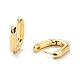 Латунные овальные серьги-кольца для женщин EJEW-G297-24G-2