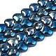 Electroplate Glass Beads Strands EGLA-S188-14-C04-1