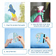 Waterproof PVC Colored Laser Stained Window Film Static Stickers DIY-WH0314-087-3