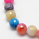 Natural Agate Round Beads Strand G-L084-16mm-04-2