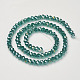 Electroplate Glass Beads GR6MM-AB-3