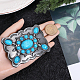 Bohemia Synthetic Turquoise Belt Buckle for Men FIND-WH0156-44-3