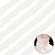 女性のウェディングドレスのジッパーの交換.  ドレスループ調節可能なフィット感のサテンコルセットバック  レースアップ フォーマルウエディングドレス  ホワイト  24~26.5x2.5mm SRIB-WH0012-08-1