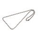 304 nuevos de acero inoxidable bonitos collares de cadena acera NJEW-P047-24-2