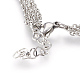 304 Stainless Steel Chain Tiered Necklaces NJEW-JN02244-02-3